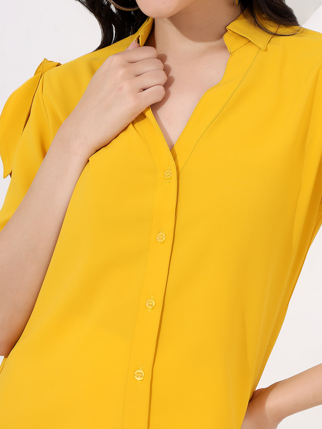 yellow shirt top