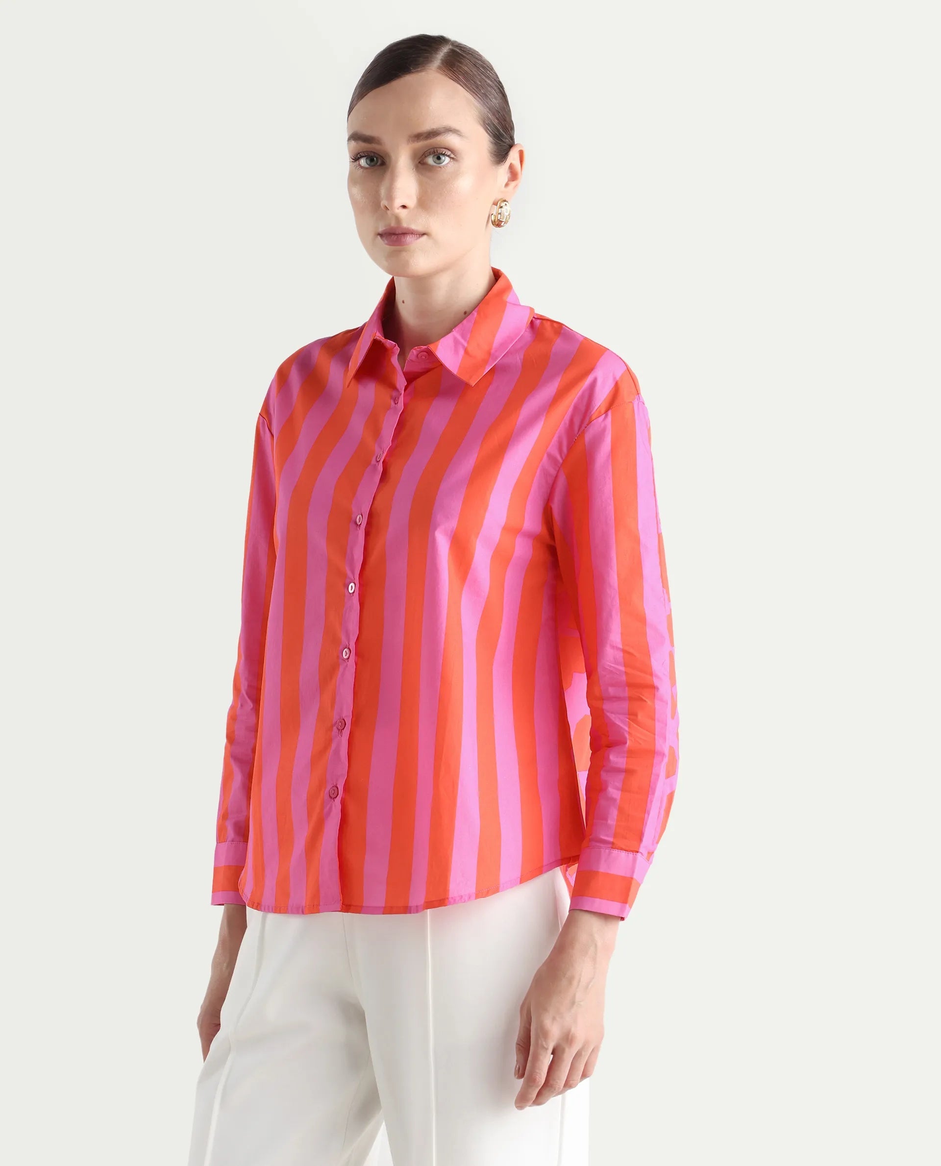 Bright Striped boxy fit shirt