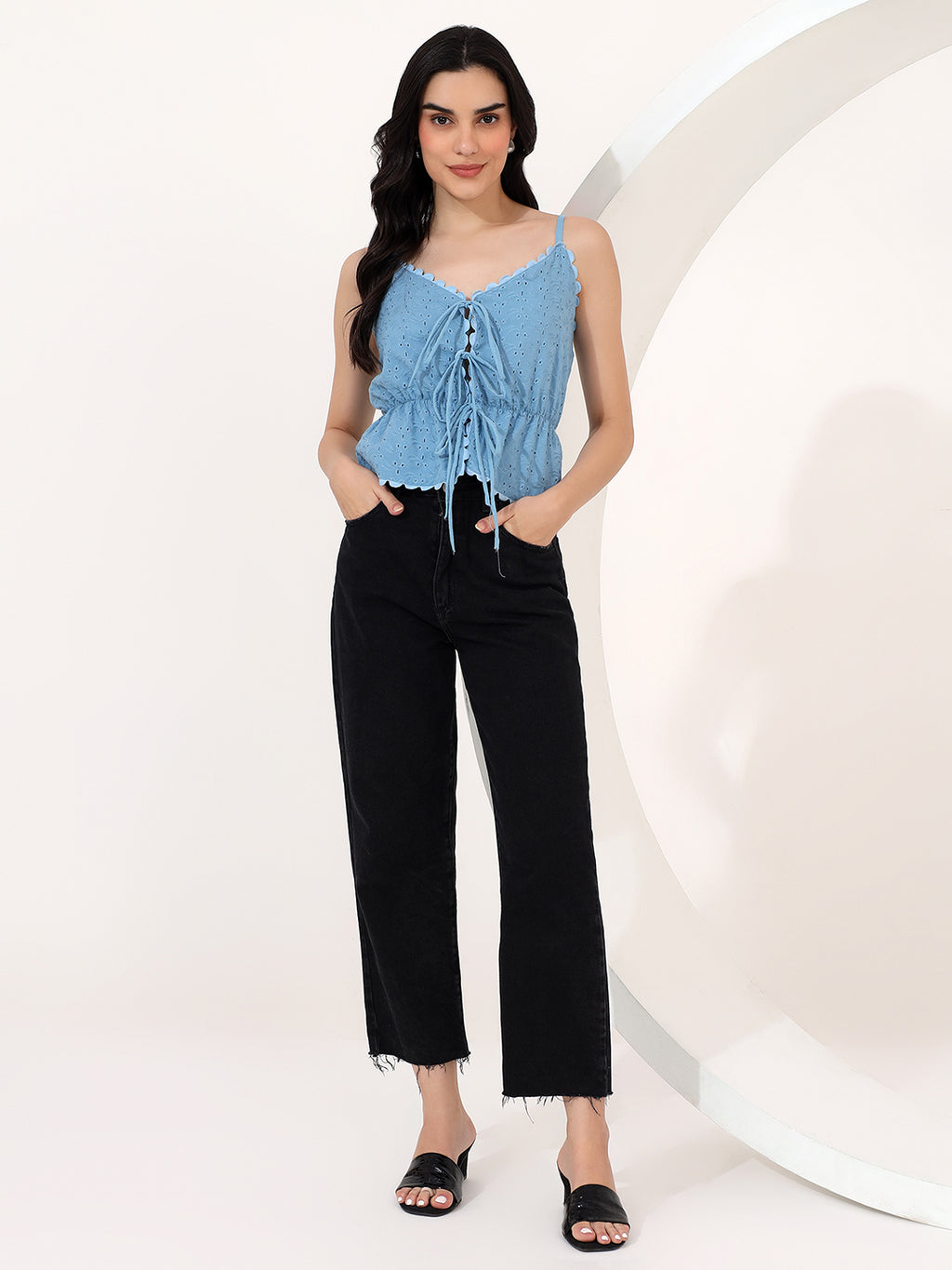 light blue Shefali top