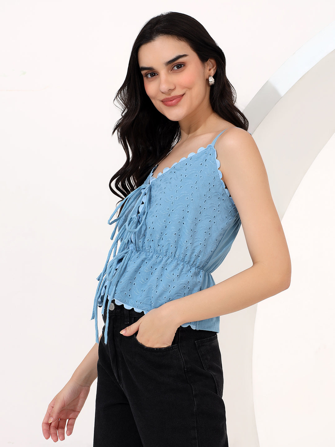 light blue Shefali top