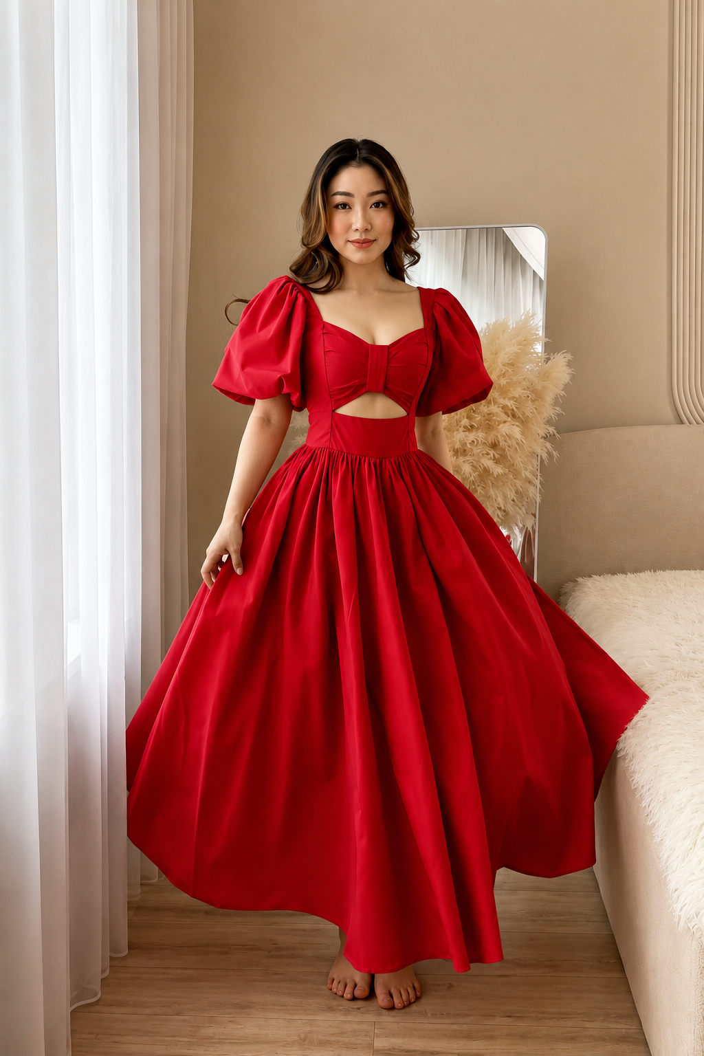 Cherry-Red Rosalie Dream Dress