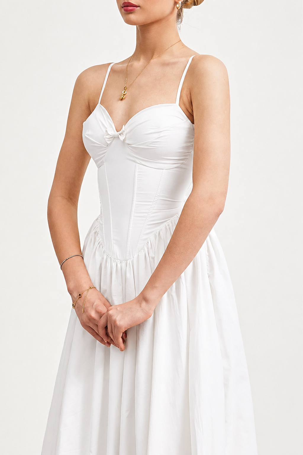 Vanessa Corset White Dress