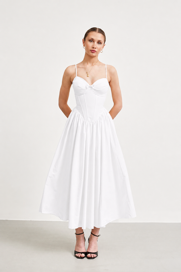 Vanessa Corset White Dress