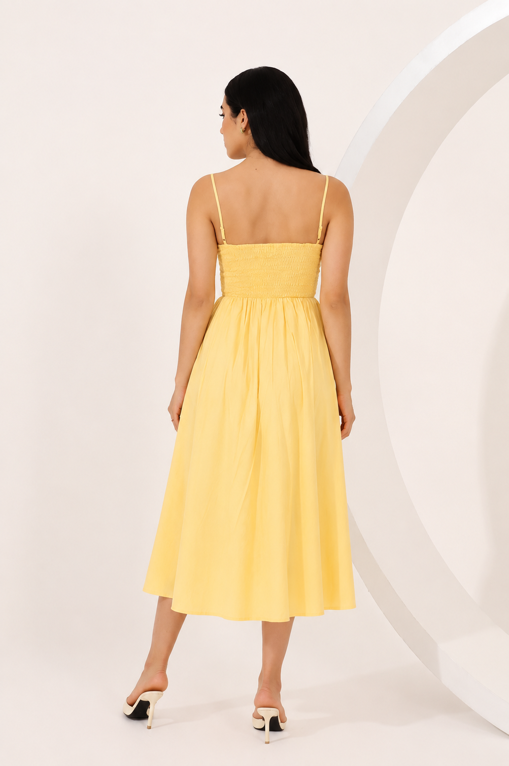 Butter yellow cotton dress – Miss Bright