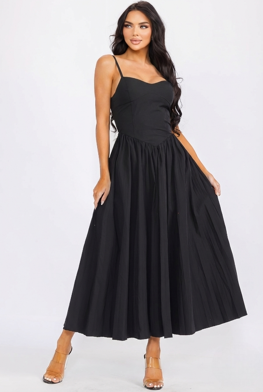 Ruby Black Corset  Dress