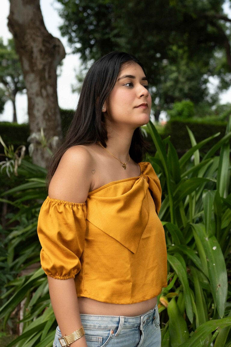 Yellow Bow Top