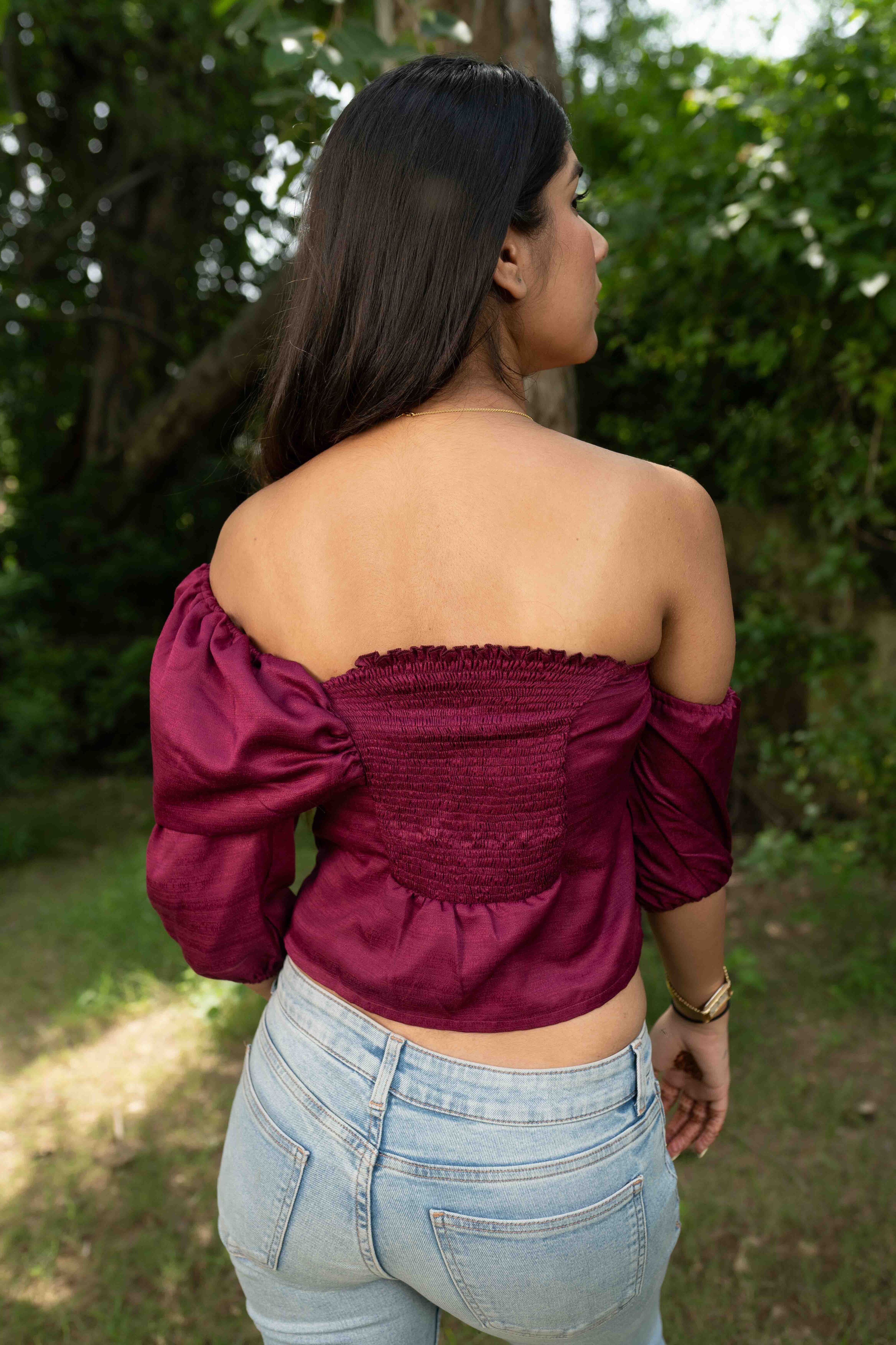 Violet Bow Top
