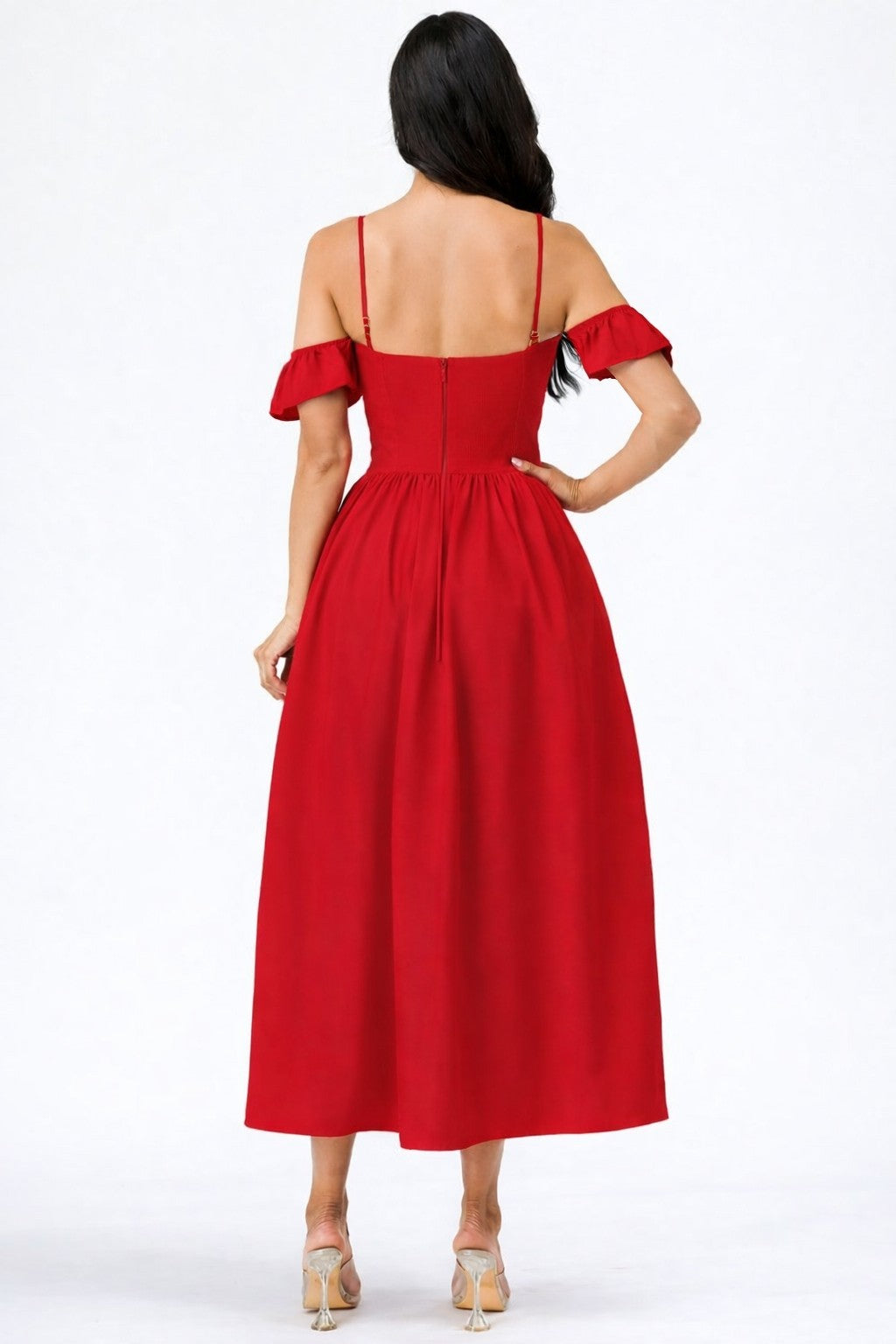 Elegant Off Shoulder Maxi Dress