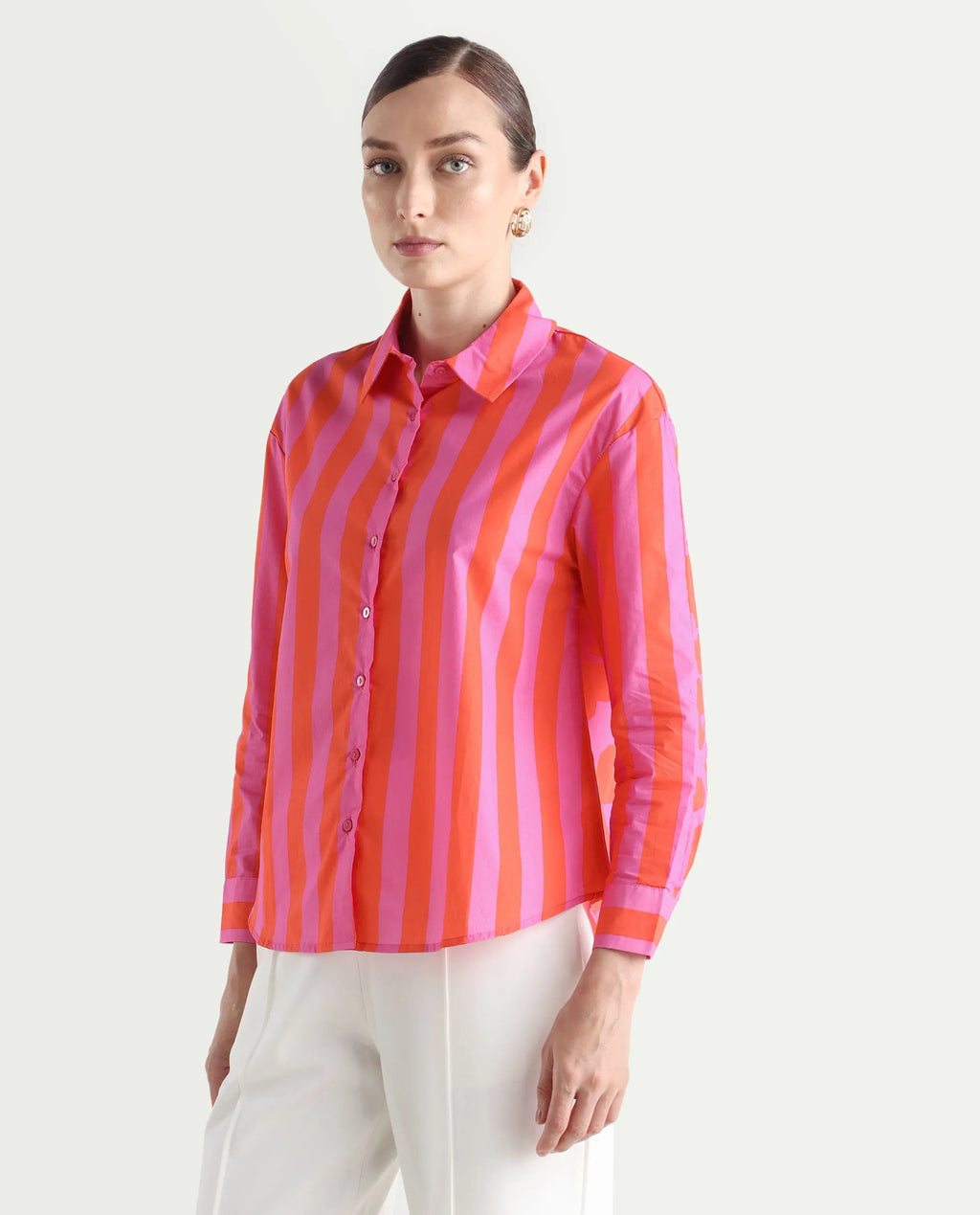Bright Striped boxy fit shirt