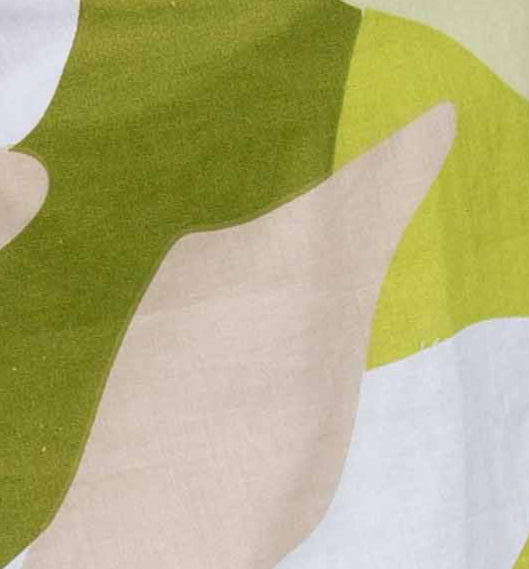 green printed peplum top