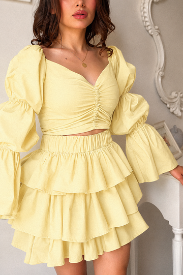 Whisper & Wind Co-ord Set Butter Yellow